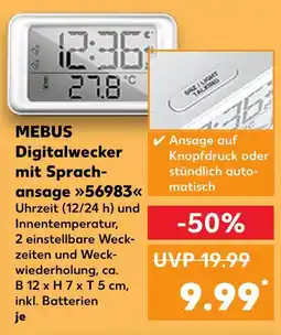 Kaufland Mebus digitalwecker mit sprachanzeige Angebot