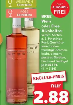 Kaufland Bree weißwein feinherb Angebot