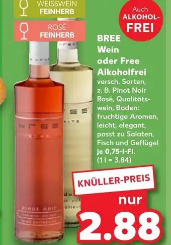 Kaufland Bree weißwein feinherb Angebot
