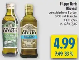 diska Filippo Berio Olivenöl Angebot