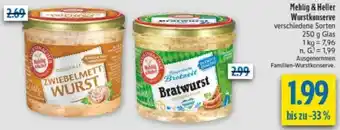 diska Mehlig & Heller Wurstkonserve Angebot