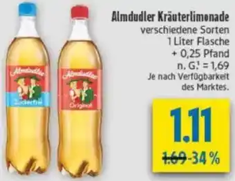 diska Almdudler Kräuterlimonade Angebot