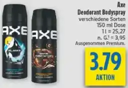 diska Axe Deodorant Bodyspray Angebot