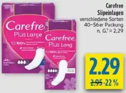 diska Carefree Slipeinlagen Angebot