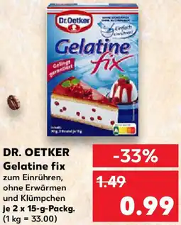 Kaufland DR. OETKER Gelatine fix Angebot