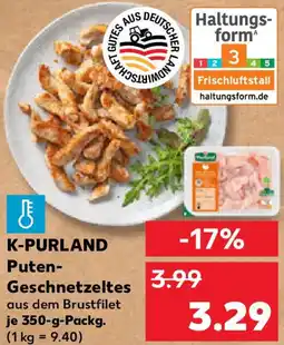 Kaufland K-PURLAND Puten Geschnetzeltes Angebot