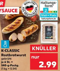 Kaufland K-CLASSIC Rostbratwurst Angebot