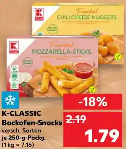 Kaufland K-CLASSIC Backofen-Snacks Angebot