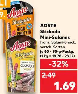 Kaufland AOSTE Stickado Mini-Salamis Angebot