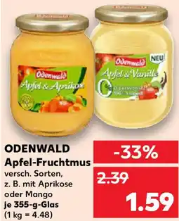 Kaufland ODENWALD Apfel-Fruchtmus Angebot