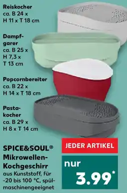 Kaufland SPICE&SOUL Mikrowellen Kochgeschirr Angebot