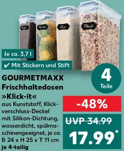Kaufland GOURMETMAXX Frischhaltedosen Klick-it Angebot