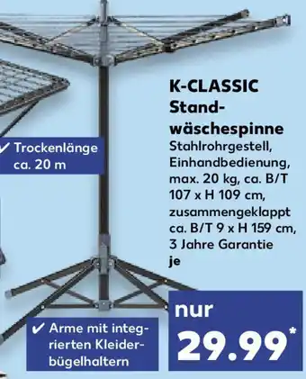 Kaufland K-CLASSIC Standwäschespinne Angebot