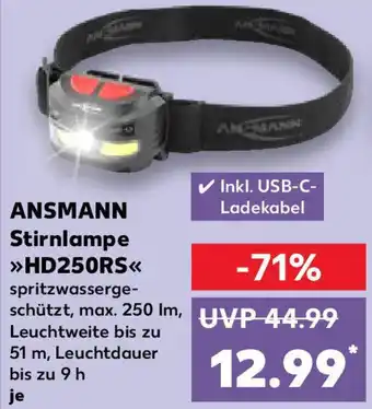 Kaufland Ansmann Stirnlampe HD250RS Angebot