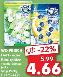 Kaufland WC-FRISCH Duft- oder Blauspüler Angebot
