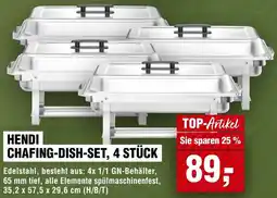 Handelshof Hendi chafing-dish-set, 4 stück Angebot