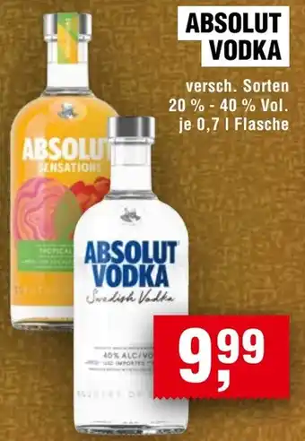 Handelshof Absolut vodka Angebot