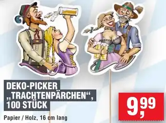 Handelshof Deko-picker ,,trachtenpärchen", 100 stück Angebot