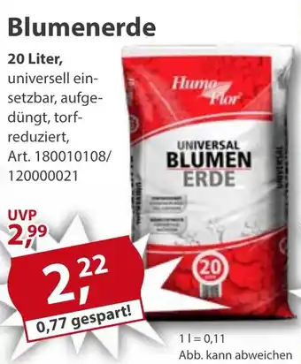 Sonderpreis Baumarkt Humo Flor Blumenerde Angebot