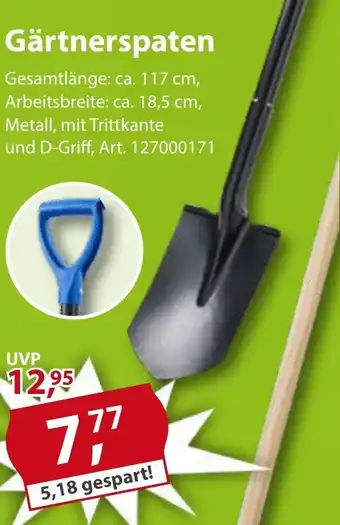 Sonderpreis Baumarkt Gärtnerspaten Angebot