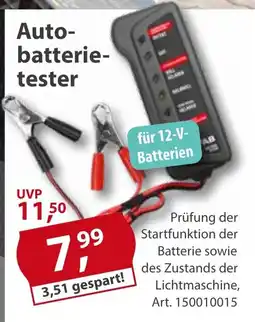 Sonderpreis Baumarkt Autobatterietester Angebot