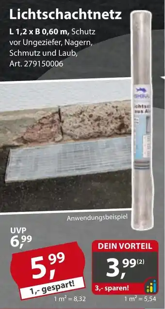 Sonderpreis Baumarkt Lichtschachtnetz Angebot