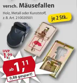 Sonderpreis Baumarkt versch. Mäusefallen Angebot