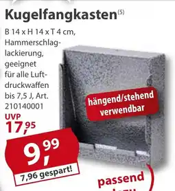Sonderpreis Baumarkt Kugelfangkasten Angebot