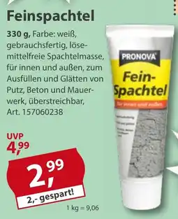 Sonderpreis Baumarkt PRONOVA Feinspachtel Angebot