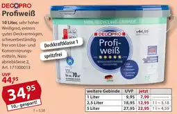 Sonderpreis Baumarkt DECOPRO Profiweiß Angebot