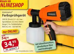 Sonderpreis Baumarkt monzana Farbsprühgerät Angebot
