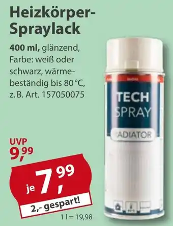 Sonderpreis Baumarkt Heizkörper- Spraylack Angebot