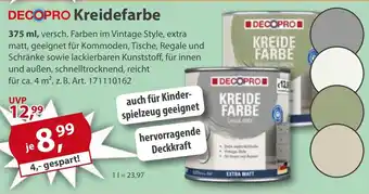 Sonderpreis Baumarkt DECOPRO Kreidefarbe Angebot