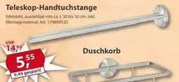 Sonderpreis Baumarkt Teleskop-Handtuchstange Angebot