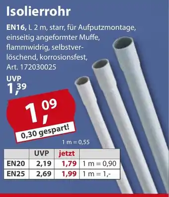 Sonderpreis Baumarkt Isolierrohr Angebot