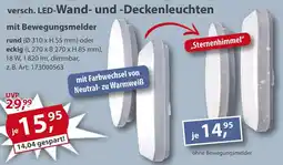 Sonderpreis Baumarkt versch. LED-Wand- und -Deckenleuchten mit Bewegungsmelder Angebot
