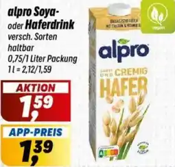 Simmel alpro Soya oder Haferdrink Angebot