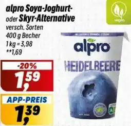 Simmel alpro Soya-Joghurt oder Skyr-Alternative Angebot