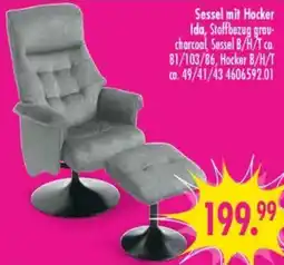 Möbel Boss Sessel mit Hocker Ida Angebot