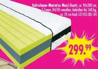 Möbel Boss Kaltschaum-Matratze Maxi-Duett Angebot