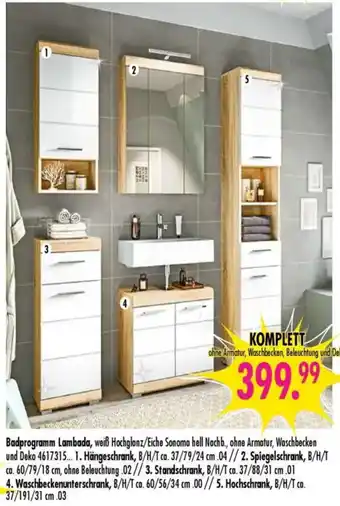 Möbel Boss Badprogramm Lambada Angebot