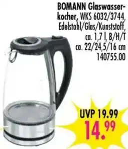 Möbel Boss BOMANN Glaswasserkocher Angebot