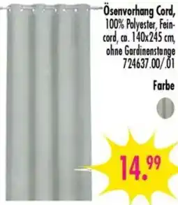 Möbel Boss Ösenvorhang Cord Angebot
