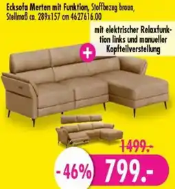 Möbel Boss Ecksofa Merten mit Funktion Angebot