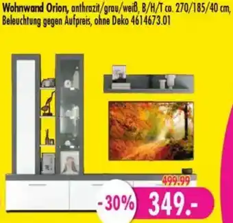 Möbel Boss Wohnwand Orion Angebot