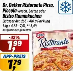 Simmel Dr. Oetker Ristorante Pizza, Piccola oder Bistro Flammkuchen Angebot