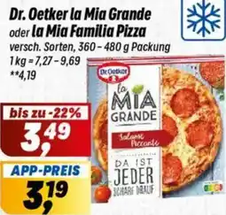 Simmel Dr. Oetker la Mia Grande oder la Mia Familia Pizza Angebot