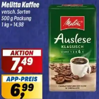 Simmel Melitta Kaffee Angebot