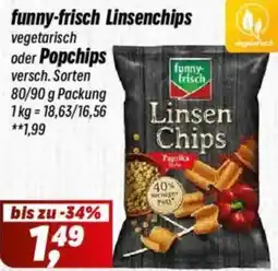 Simmel funny-frisch Linsenchips oder Popchips Angebot