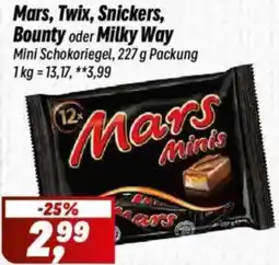 Simmel Mars, Twix, Snickers, Bounty oder Milky Way Angebot